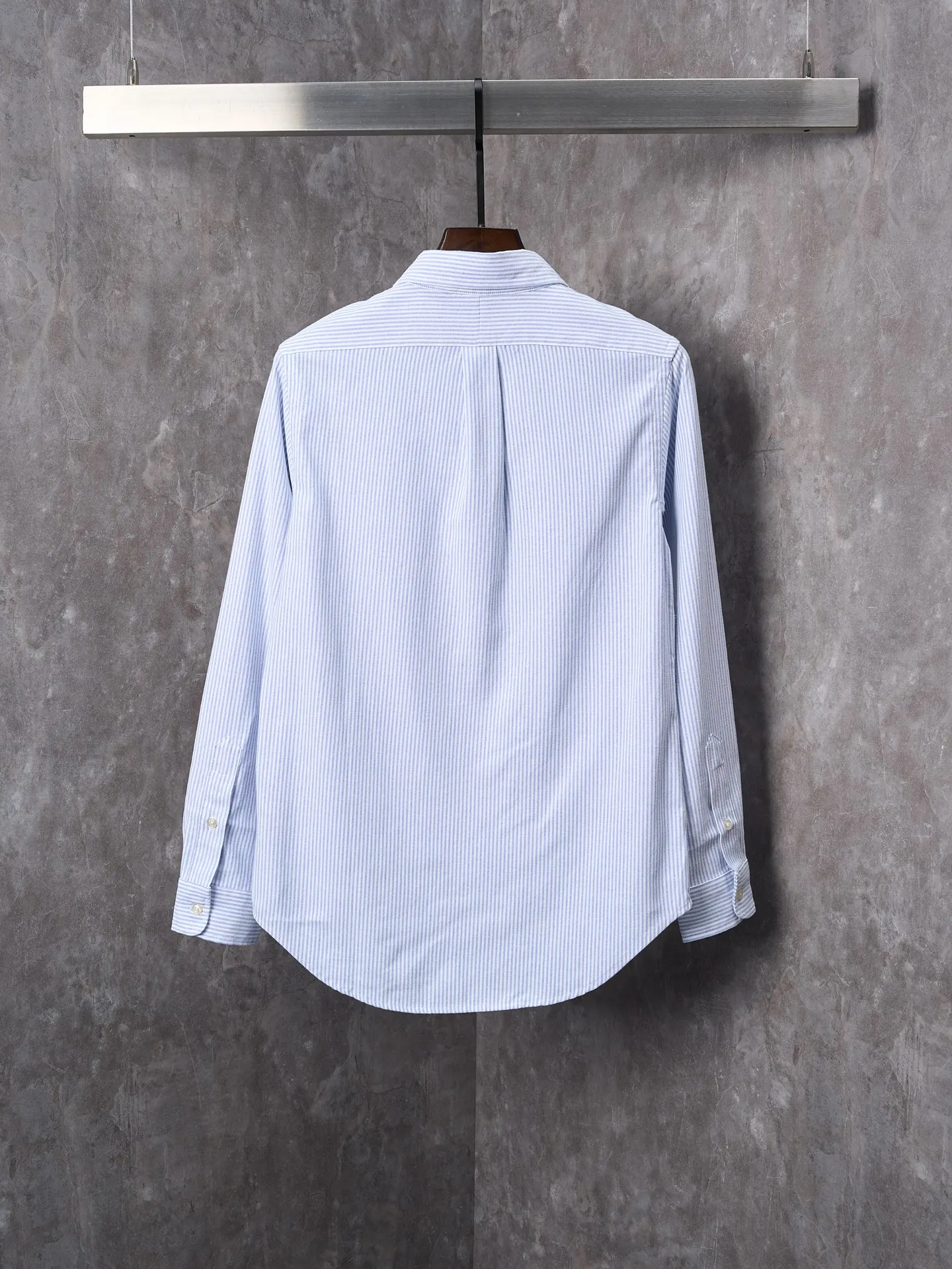 P340 Actual hanging auction】Ralph Lauren/Ralph Lauren couples must-have vertical striped pony embroidered cotton long-sleeved shirt [Ready stock] XS S M L XL